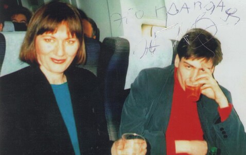 1996 с ДКоганом на пути из Вашингтона в Москву